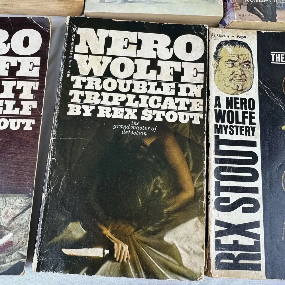 Vintage Paperbacks Collection Lot Kemelman Henderson Dickson Harrison Stout Nero